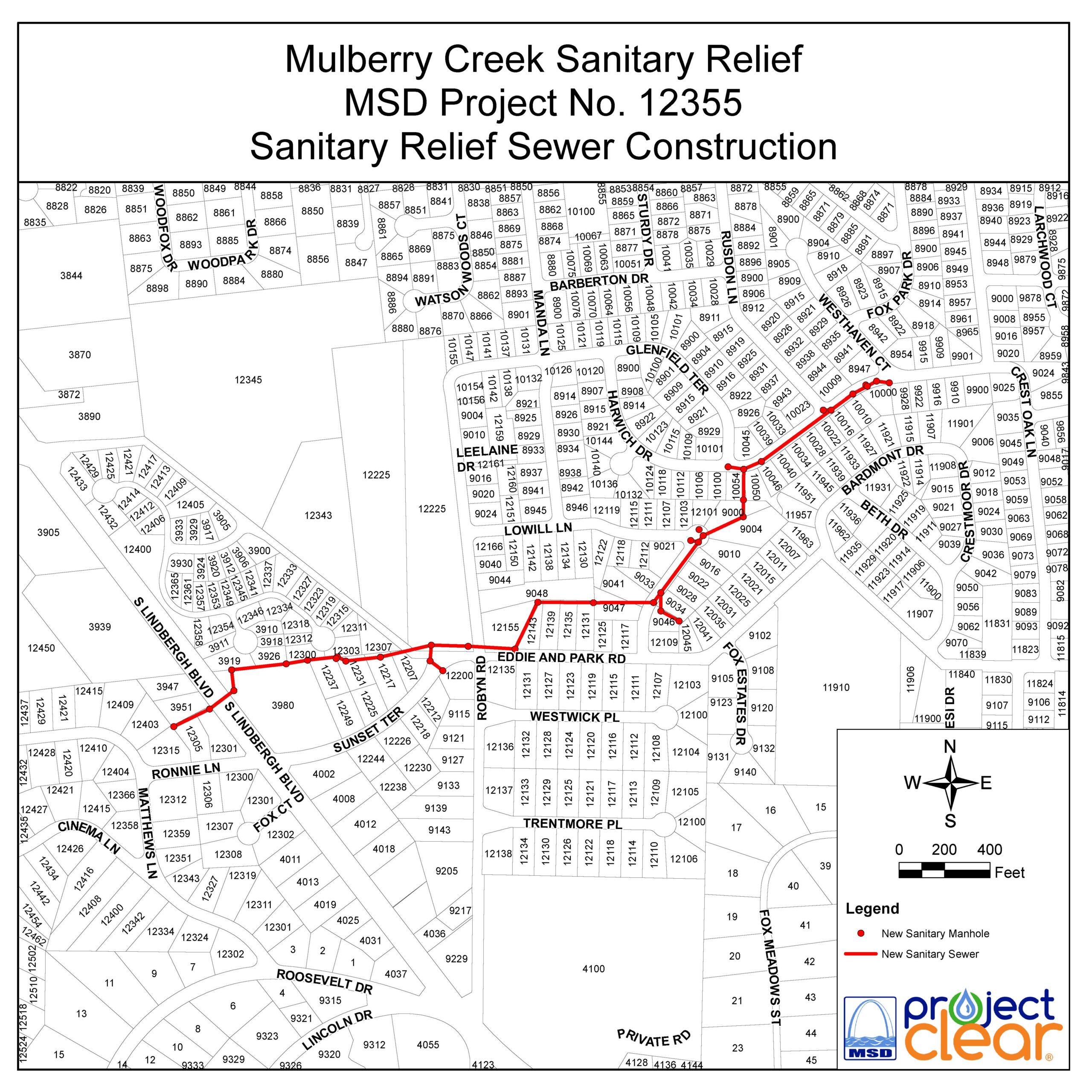 Mulberry Creek Sanitary Relief (12355) Metropolitan St. Louis Sewer