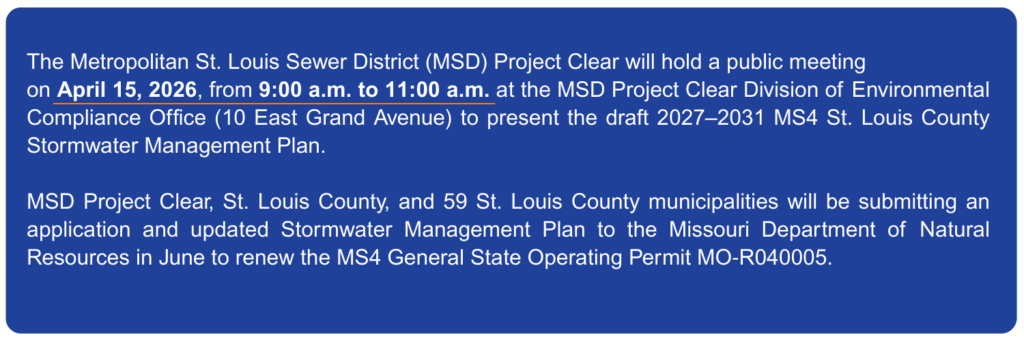 Msd Project Phase II Stormwater Management Plan - Metropolitan St. Louis Sewer District
